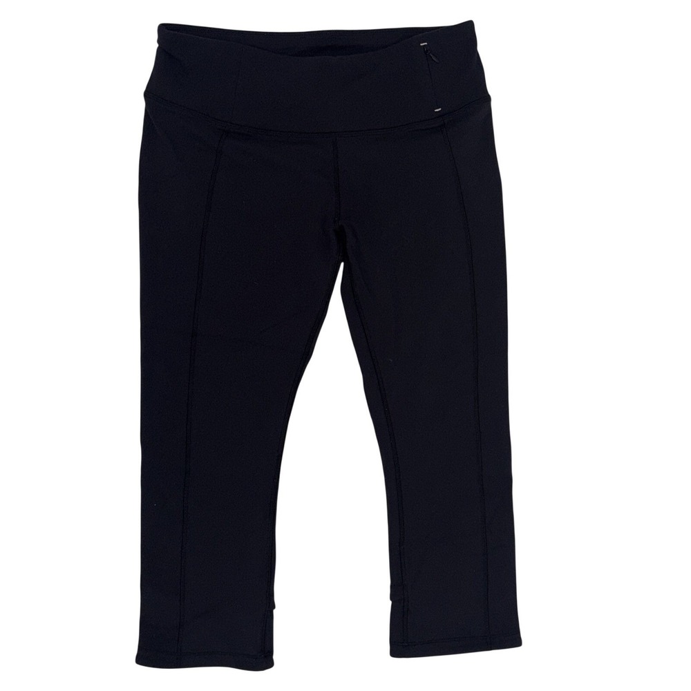 CALIA by Carrie Underwood Capri Leggings Medium Black Mesh Activewear Athleisure